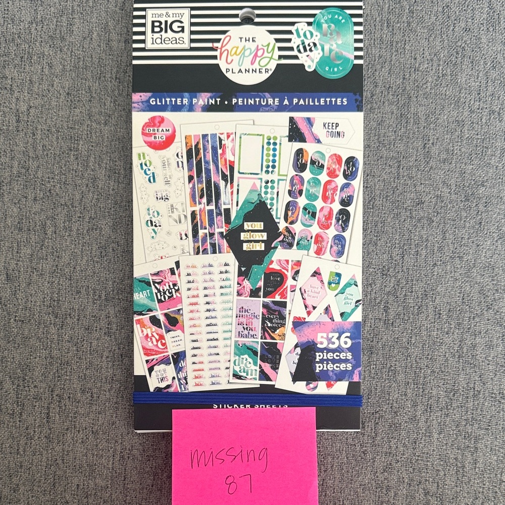 🔥The Happy Planner Glitter Paint Sticker Book